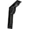 Ekena Millwork Maria Wrought Iron Bracket, (Triple center brace), Antiqued Pewter 2"W x 5 1/2"D x 8"H BKTM02X05X08TMAAPW - alternate 1